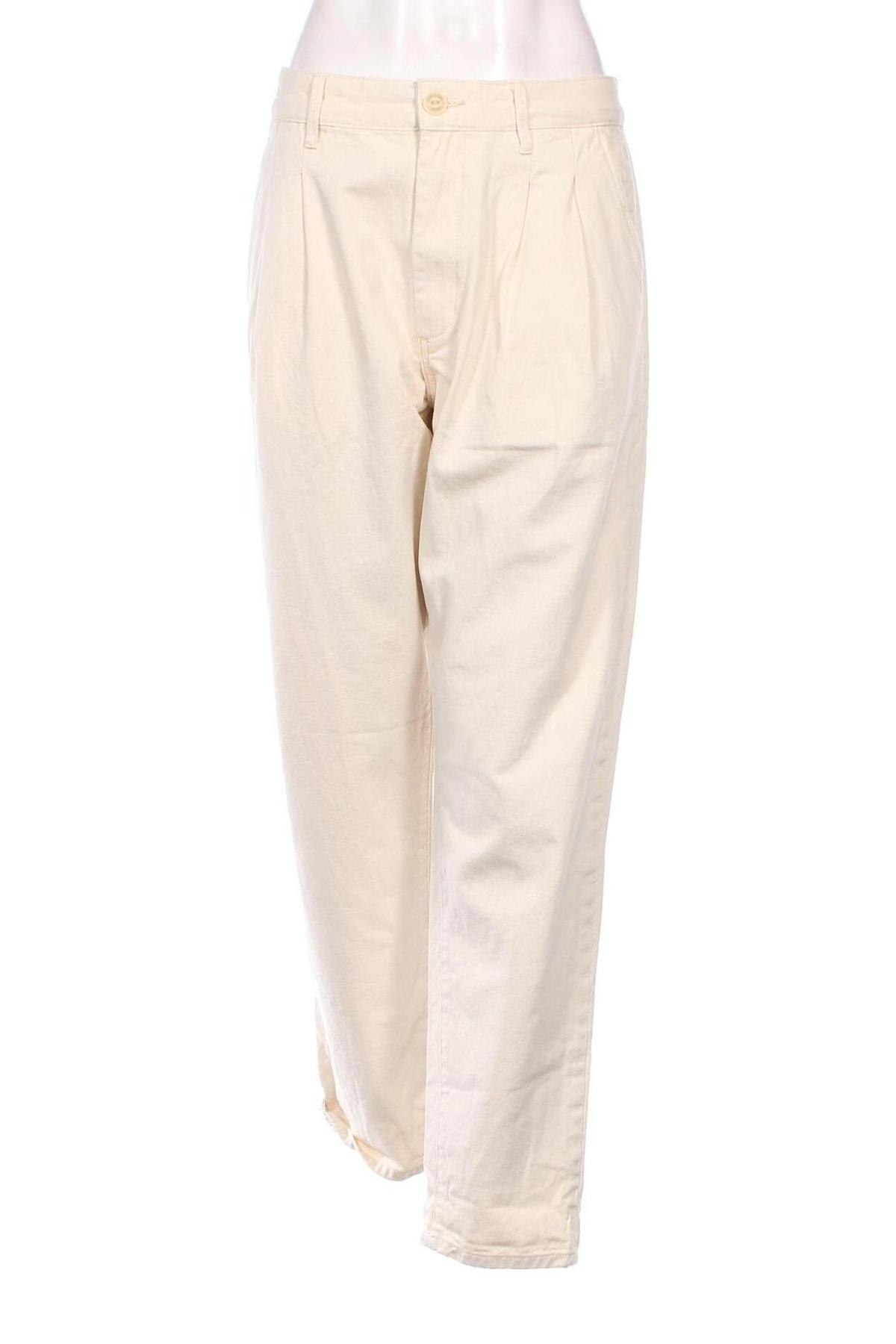 Дамски панталон Pepe Jeans, Размер M, Цвят Екрю, Цена 146,00 лв.