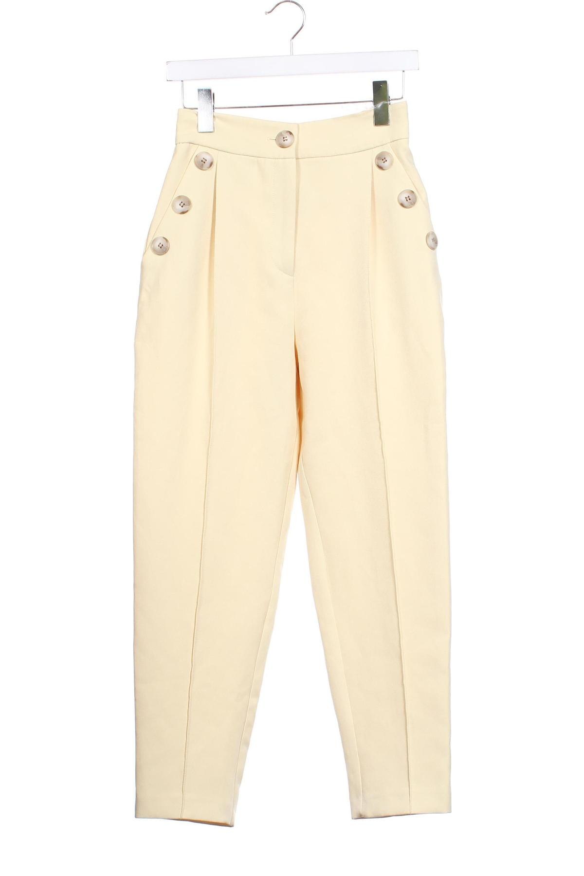 Pantaloni de femei River Island, Mărime XS, Culoare Galben, Preț 105,00 Lei