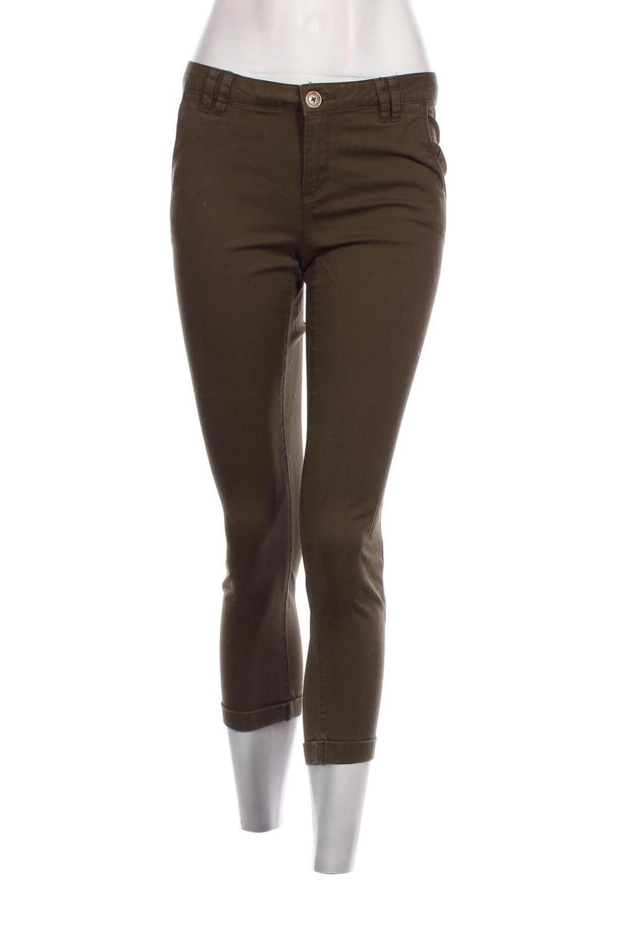 Pantaloni de femei Terranova, Mărime S, Culoare Verde, Preț 29,59 Lei