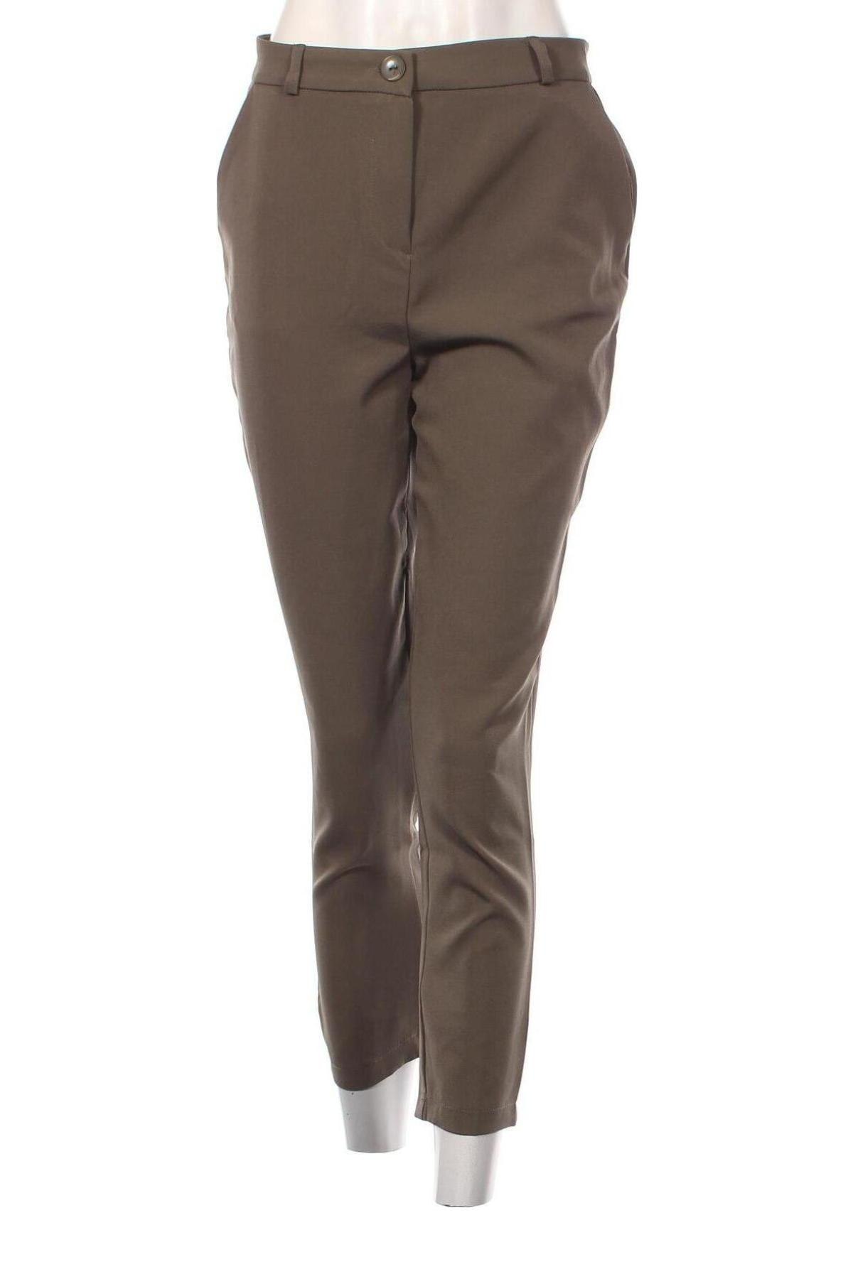 Дамски панталон Trendyol, Размер S, Цвят Зелен, Цена 26,75 лв.
