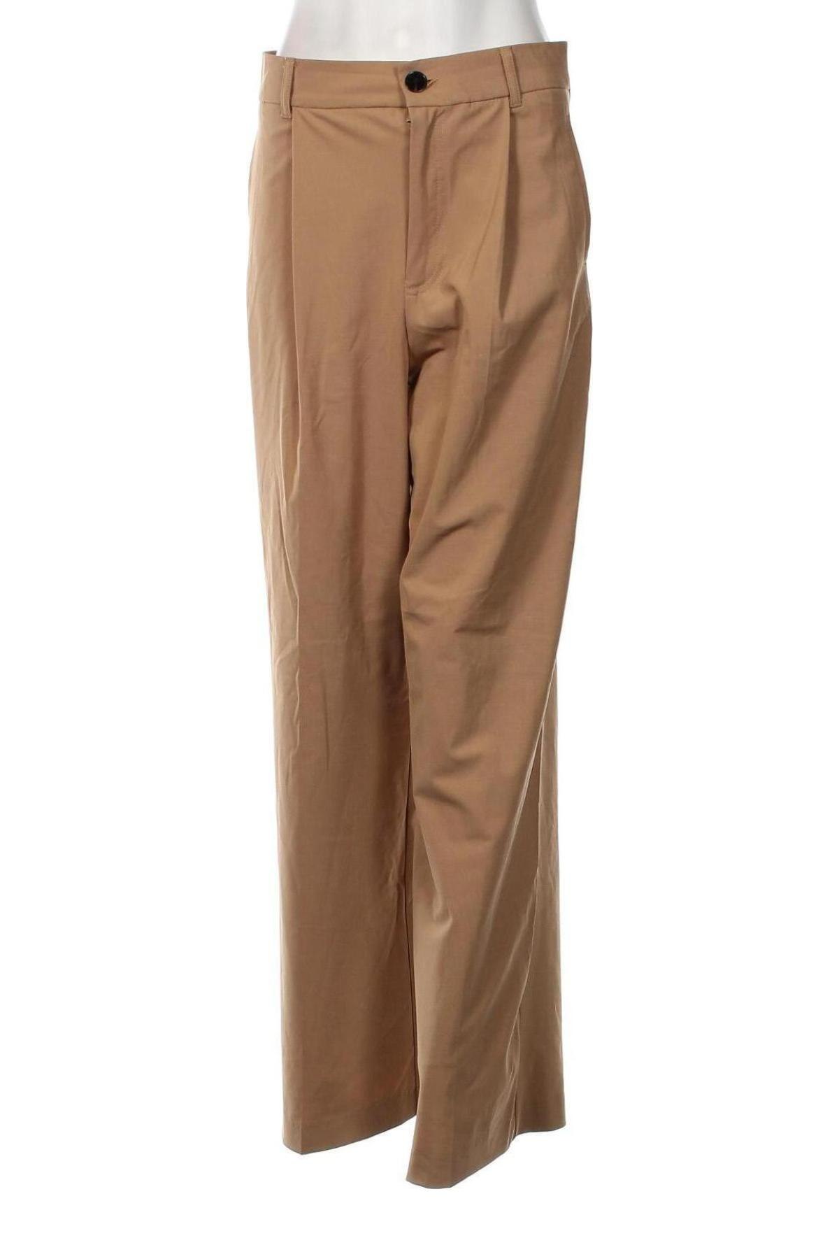 Pantaloni de femei Zara, Mărime S, Culoare Bej, Preț 163,01 Lei