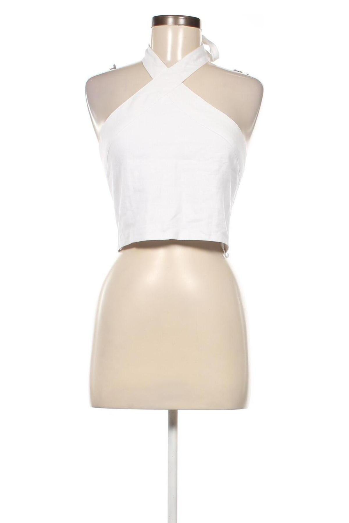 Γυναικείο αμάνικο μπλουζάκι Abercrombie & Fitch, Μέγεθος M, Χρώμα Λευκό, Τιμή 31,96 €