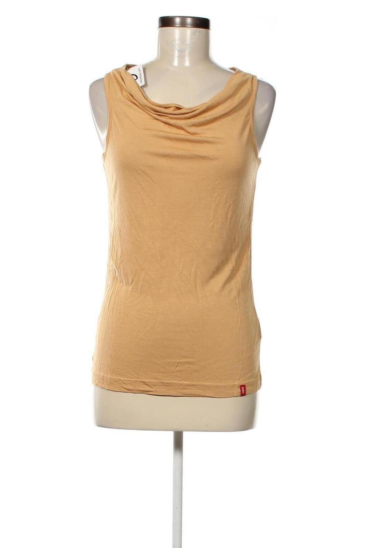 Γυναικείο αμάνικο μπλουζάκι Edc By Esprit, Μέγεθος S, Χρώμα  Μπέζ, Τιμή 12,73 €