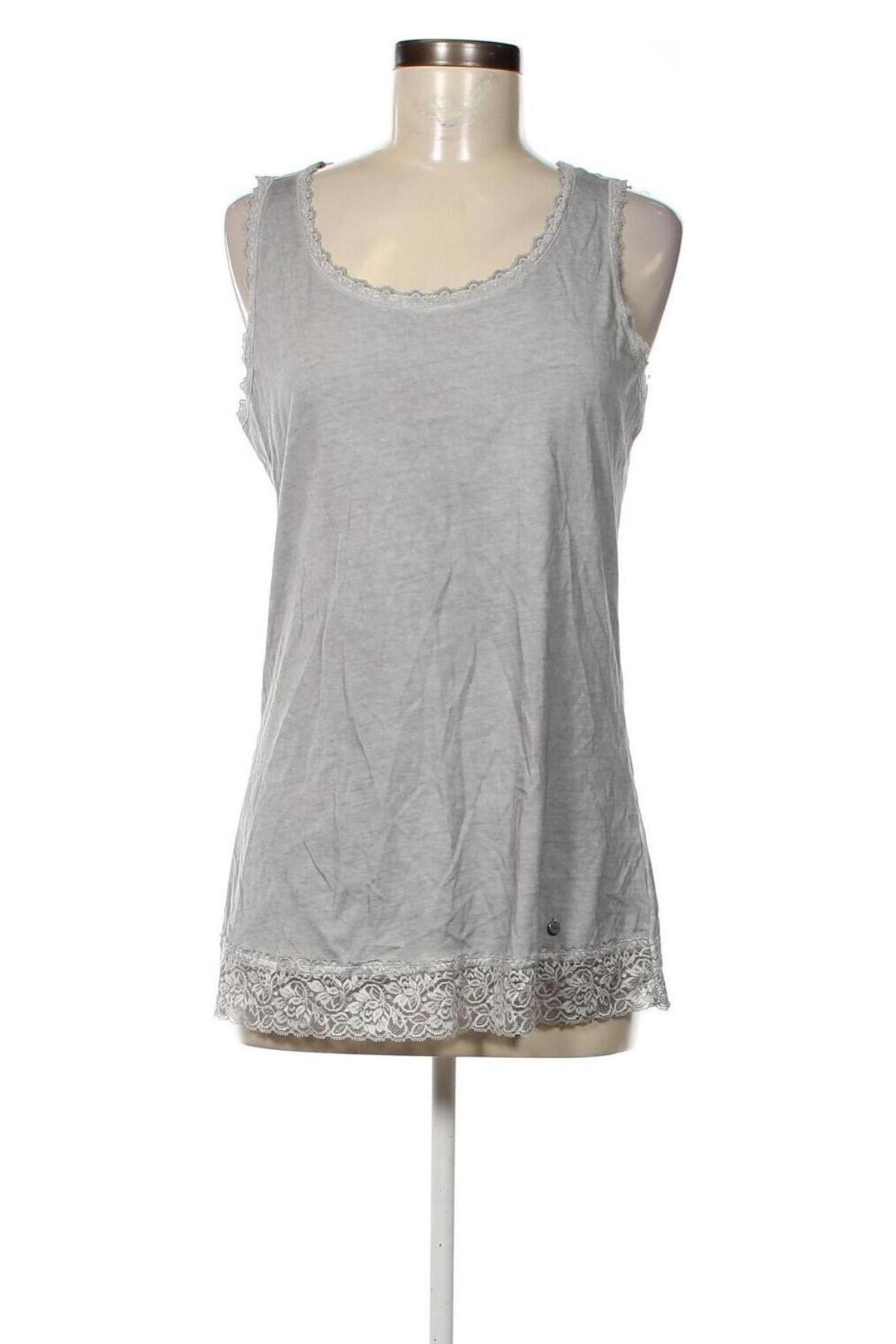Γυναικείο αμάνικο μπλουζάκι Gina Laura, Μέγεθος L, Χρώμα Γκρί, Τιμή 18,47 €