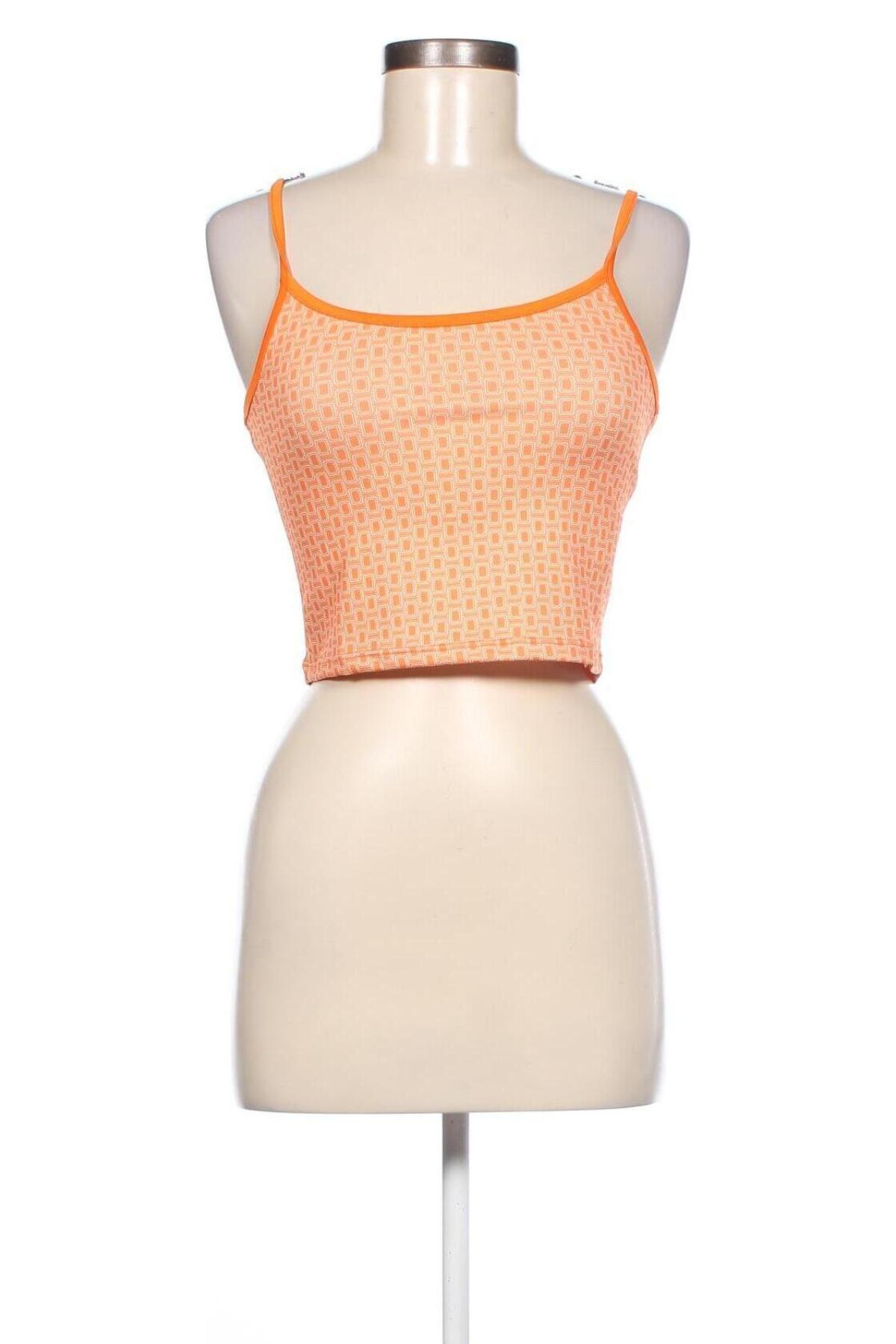 Γυναικείο αμάνικο μπλουζάκι Jenny, Μέγεθος M, Χρώμα Πορτοκαλί, Τιμή 2,16 €
