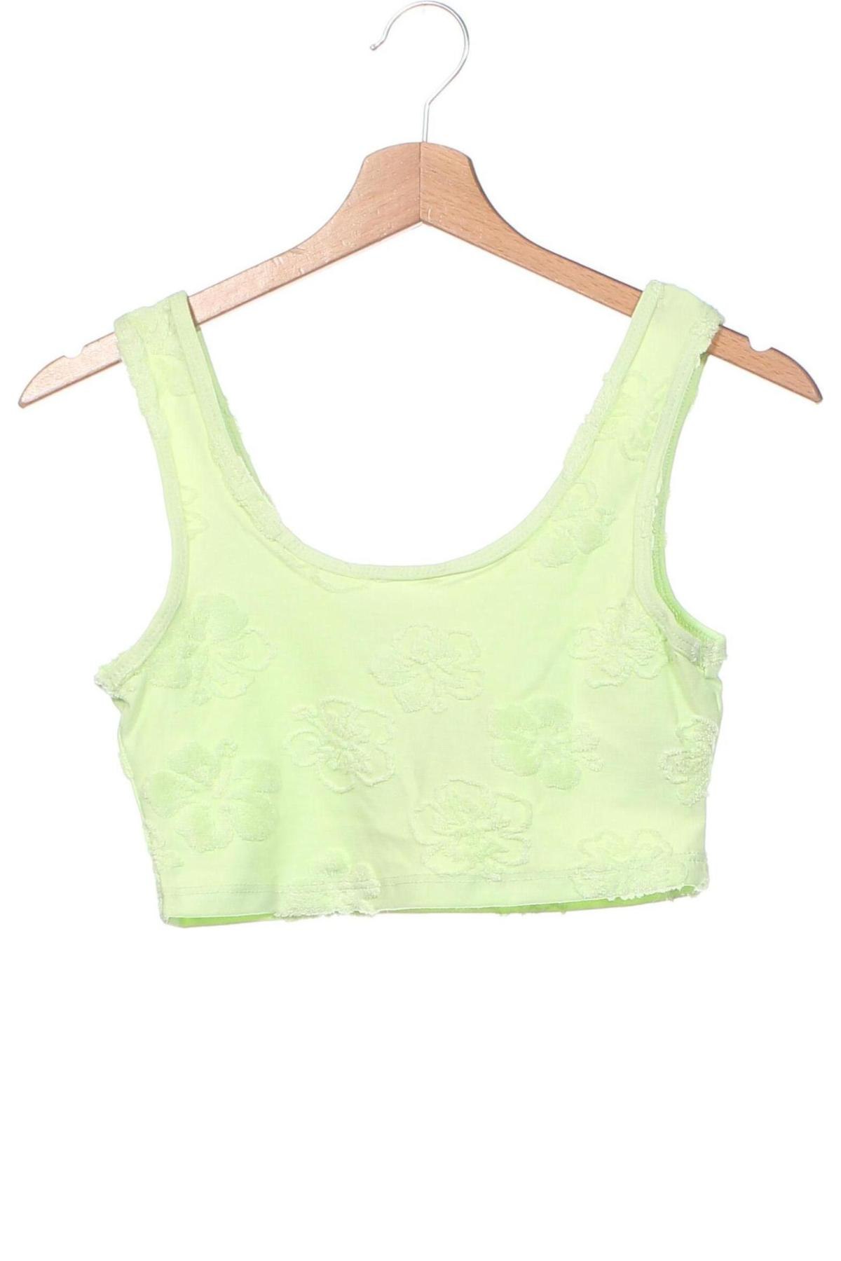 Γυναικείο αμάνικο μπλουζάκι Jennyfer, Μέγεθος XS, Χρώμα Πράσινο, Τιμή 1,62 €