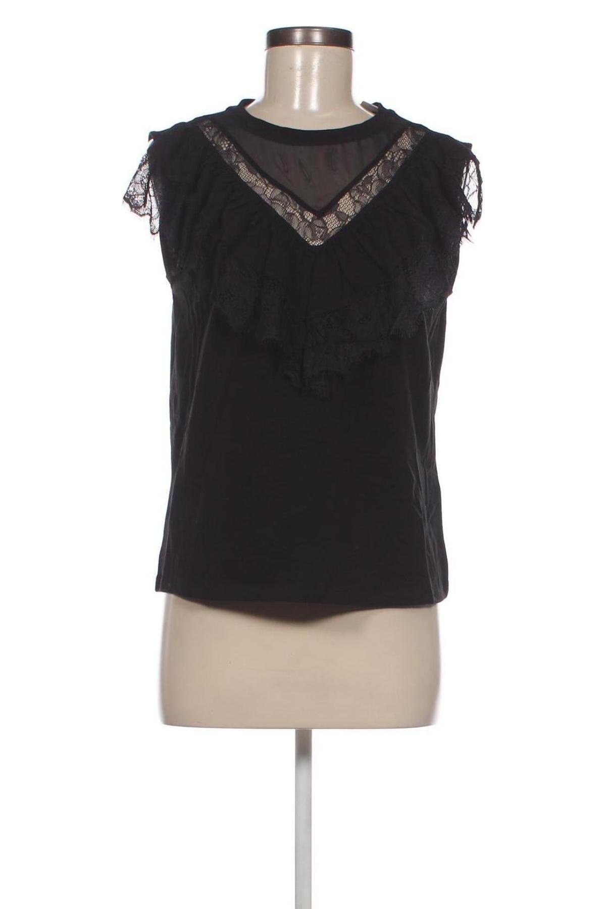 Γυναικείο αμάνικο μπλουζάκι Liu Jo, Μέγεθος L, Χρώμα Μαύρο, Τιμή 60,31 €