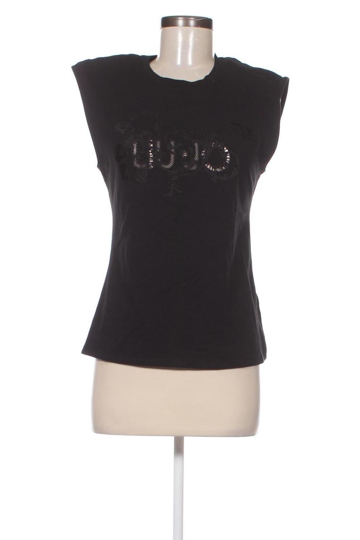 Γυναικείο αμάνικο μπλουζάκι Liu Jo, Μέγεθος S, Χρώμα Μαύρο, Τιμή 48,25 €