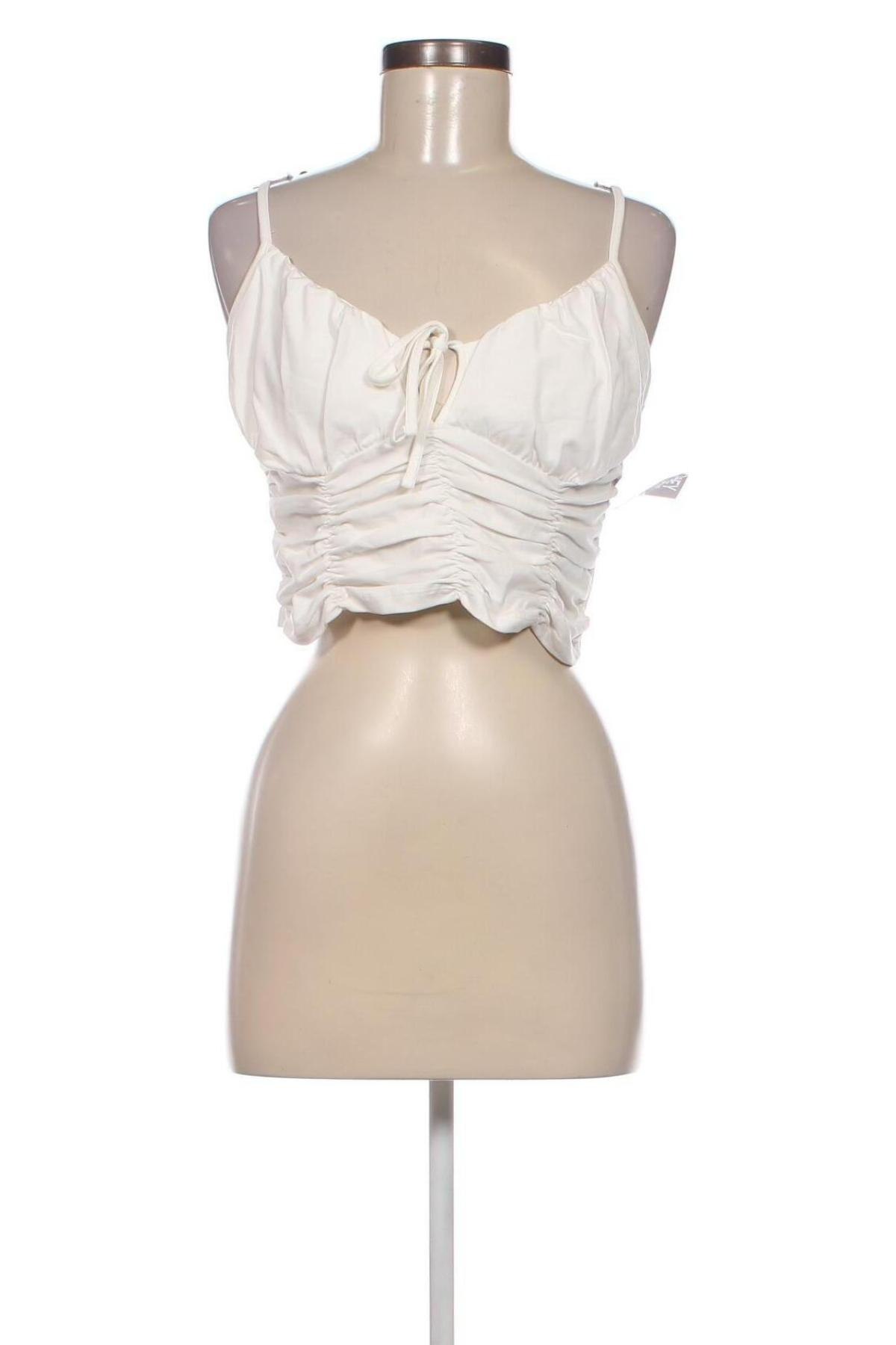 Γυναικείο αμάνικο μπλουζάκι Nly Trend, Μέγεθος M, Χρώμα Λευκό, Τιμή 2,92 €