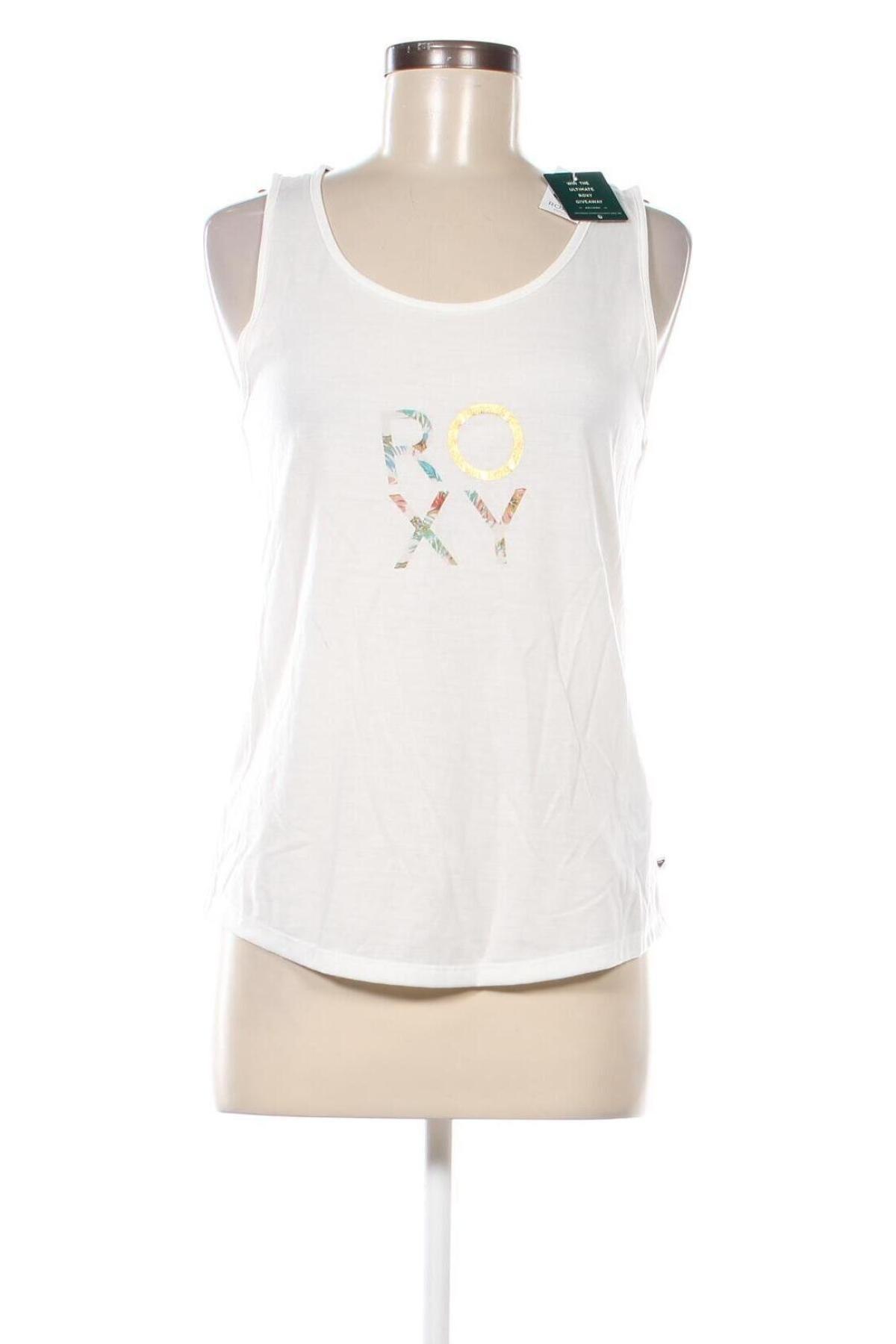 Γυναικείο αμάνικο μπλουζάκι Roxy, Μέγεθος M, Χρώμα Λευκό, Τιμή 15,98 €