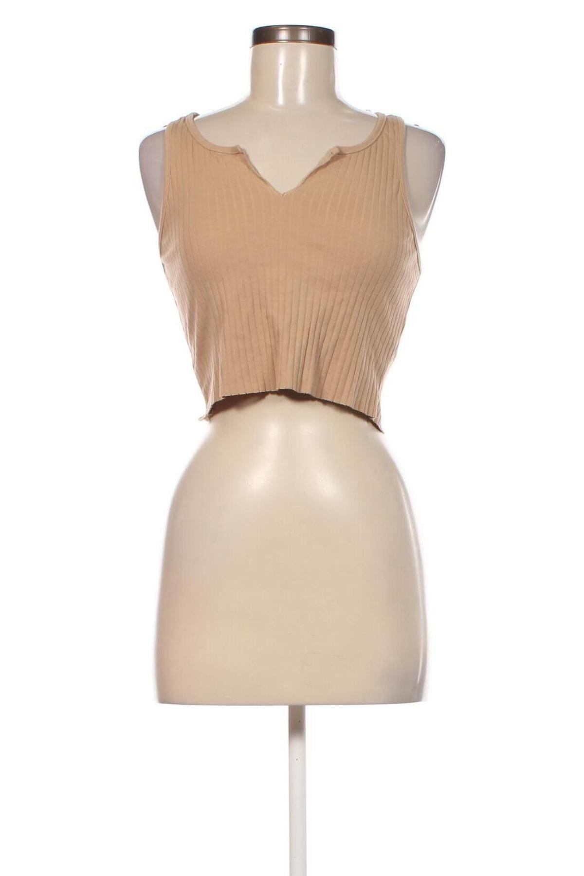 Γυναικείο αμάνικο μπλουζάκι Topshop, Μέγεθος M, Χρώμα  Μπέζ, Τιμή 2,80 €