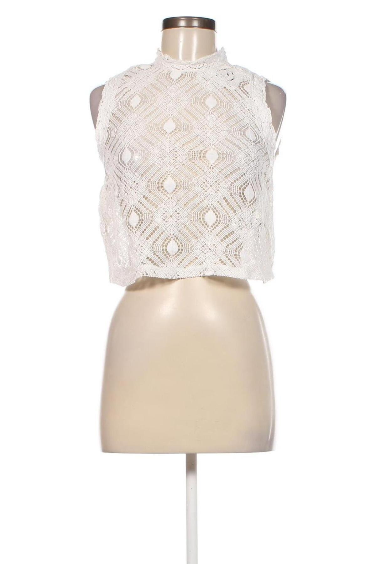 Γυναικείο αμάνικο μπλουζάκι Zara, Μέγεθος S, Χρώμα Λευκό, Τιμή 3,61 €