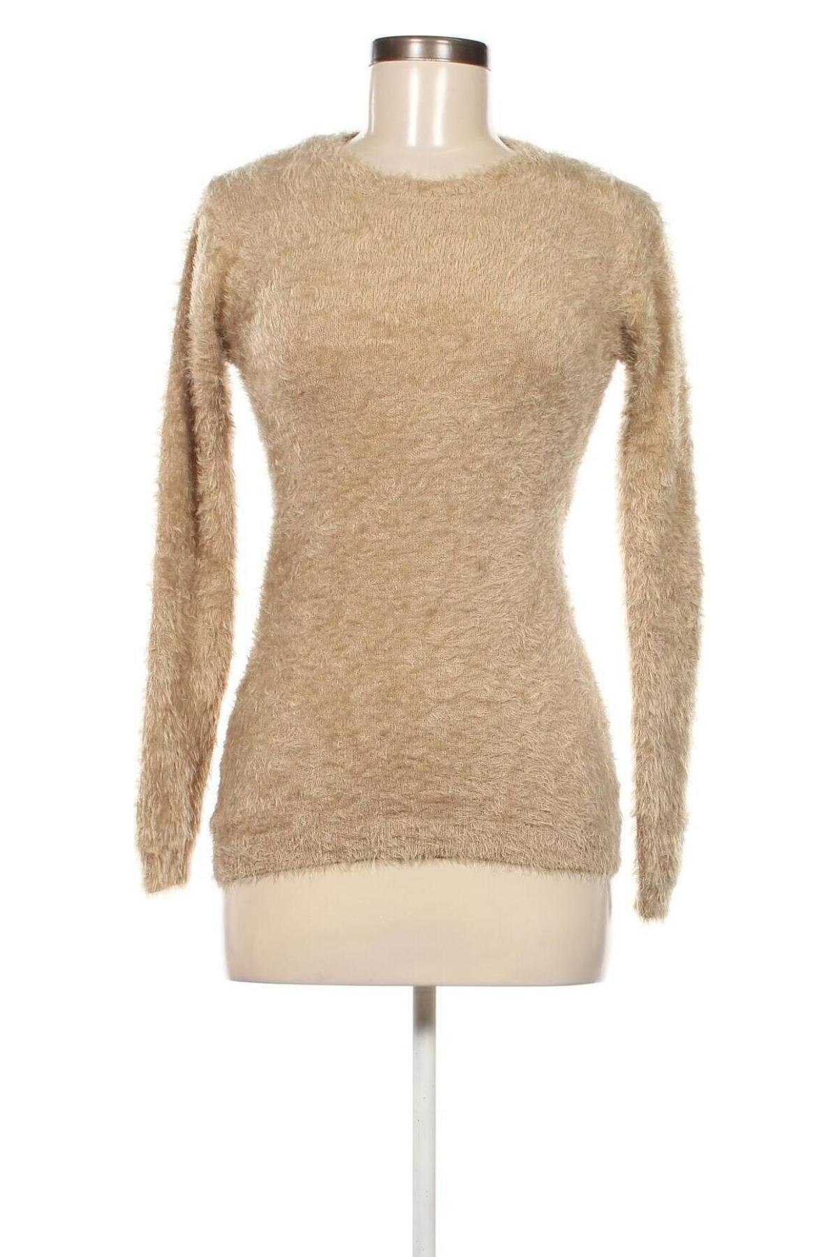 Дамски пуловер, Размер S, Цвят Бежов, Цена 6,44 лв.
