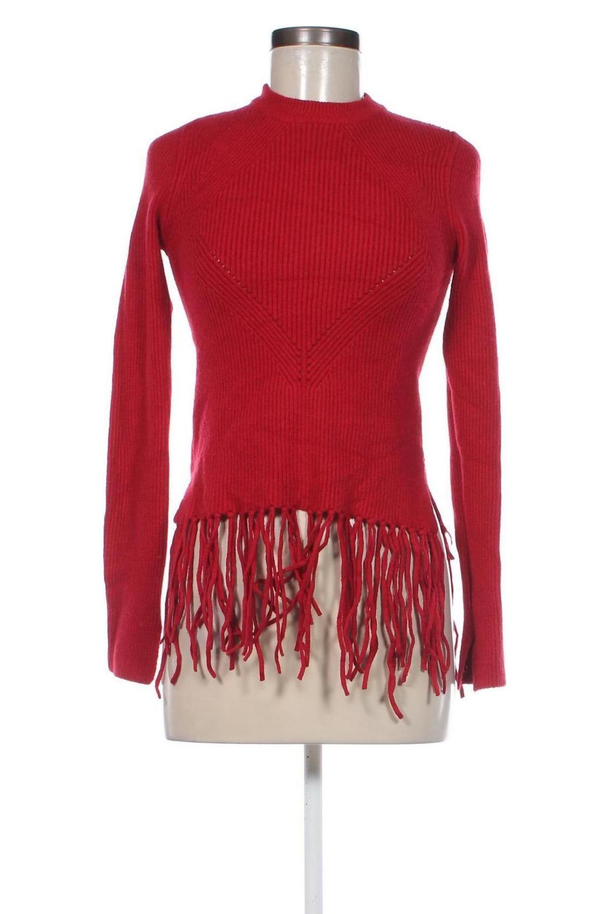 Damenpullover, Größe S, Farbe Rot, Preis 4,44 €