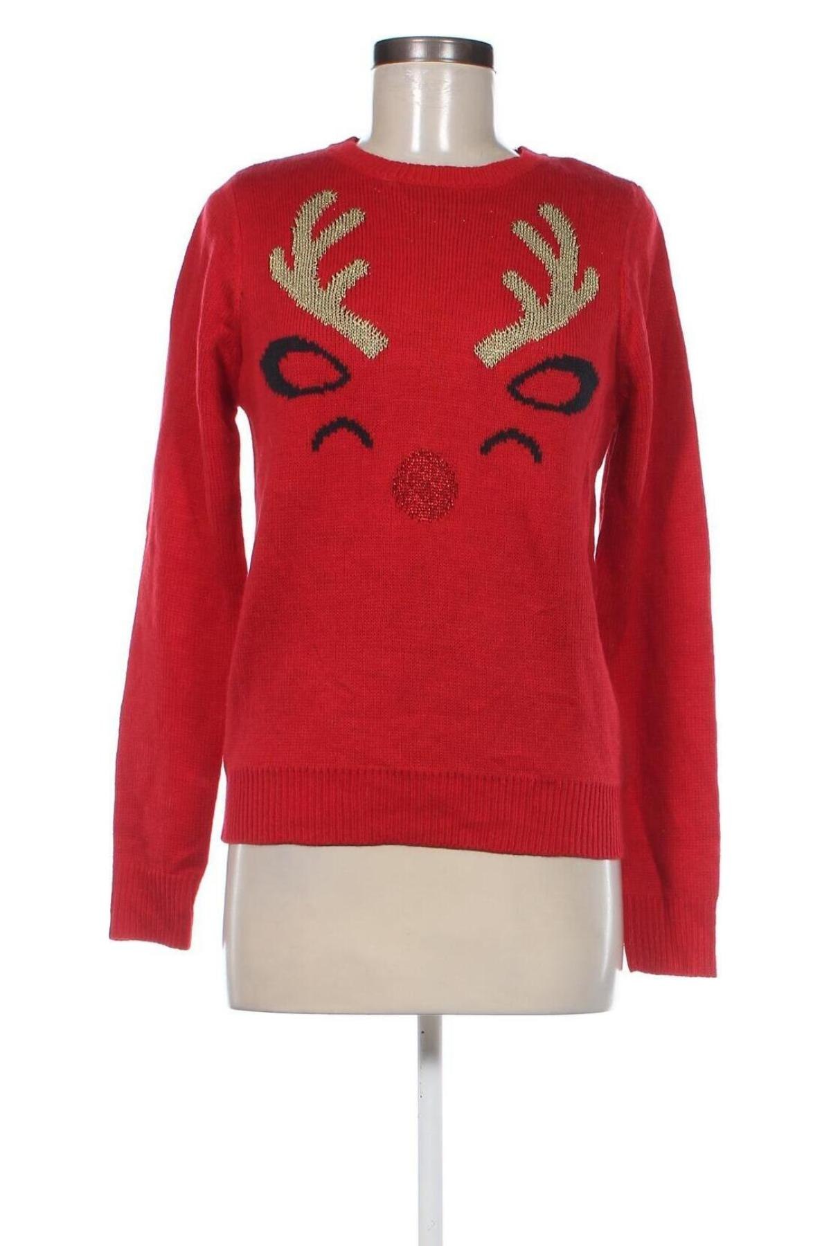 Дамски пуловер, Размер XS, Цвят Червен, Цена 18,40 лв.