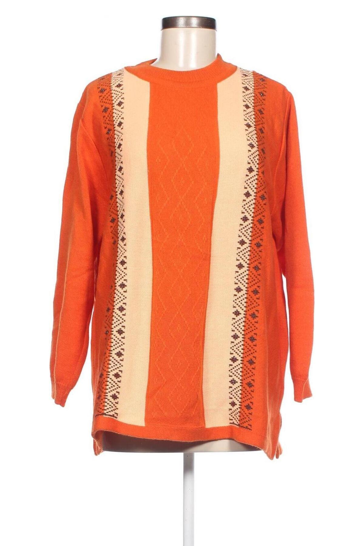 Дамски пуловер, Размер XXL, Цвят Оранжев, Цена 9,57 лв.