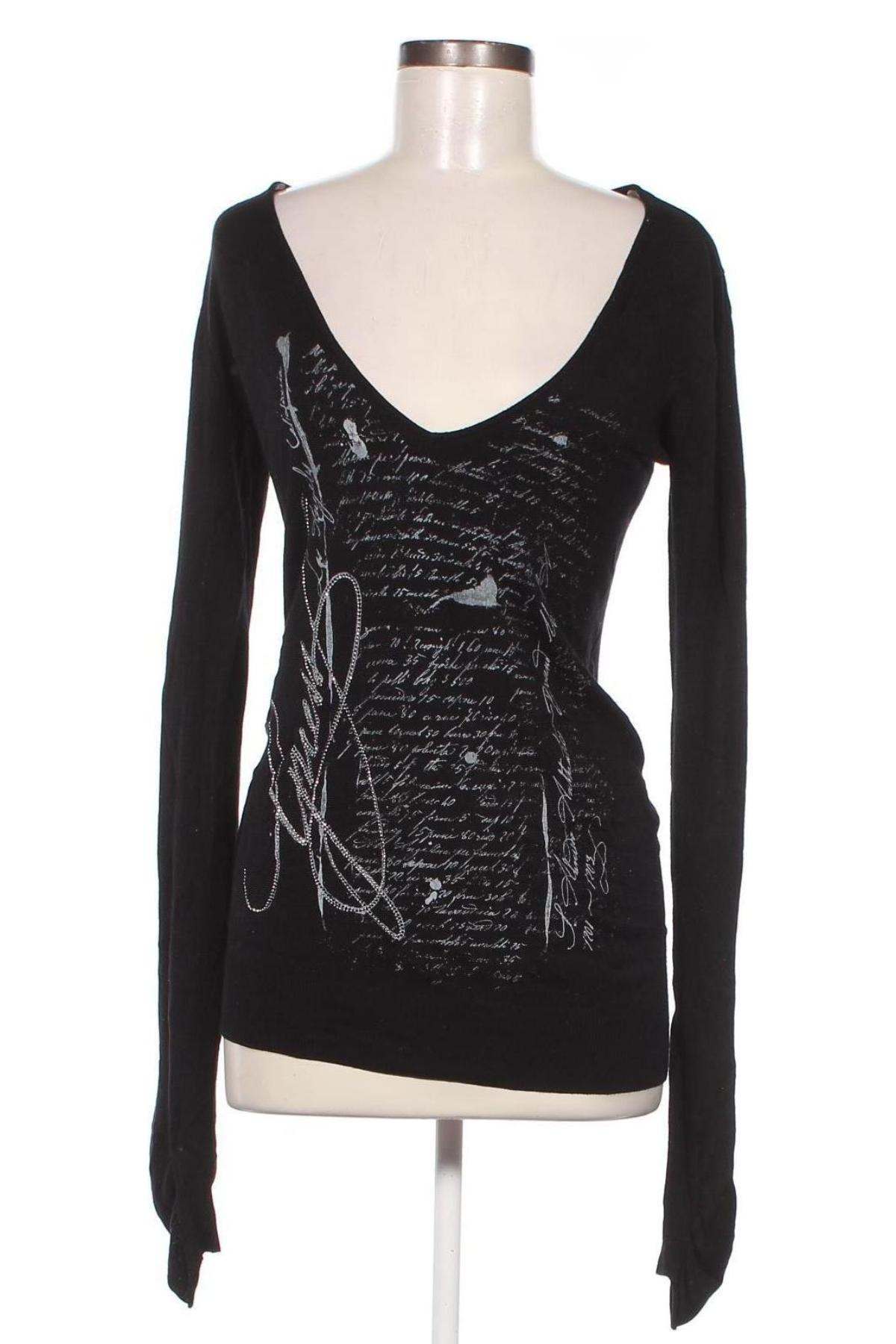 Дамски пуловер, Размер M, Цвят Черен, Цена 5,80 лв.
