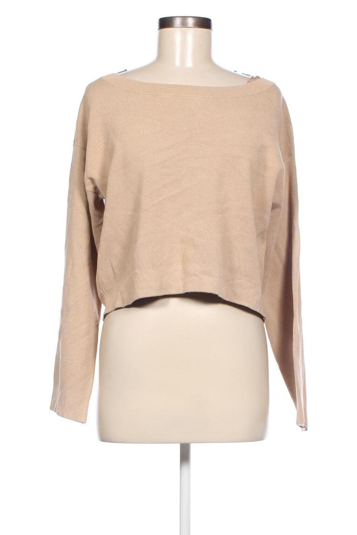 Γυναικείο πουλόβερ Bik Bok, Μέγεθος S, Χρώμα  Μπέζ, Τιμή 4,31 €