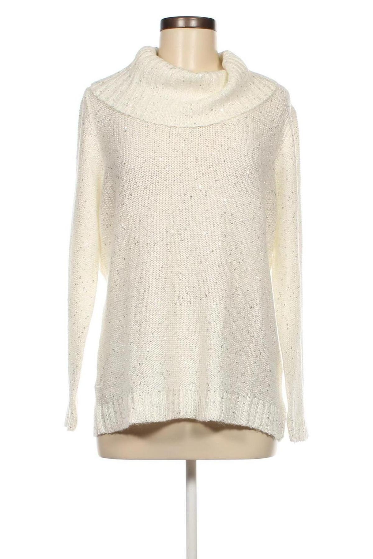 Γυναικείο πουλόβερ Canda, Μέγεθος L, Χρώμα Λευκό, Τιμή 7,18 €