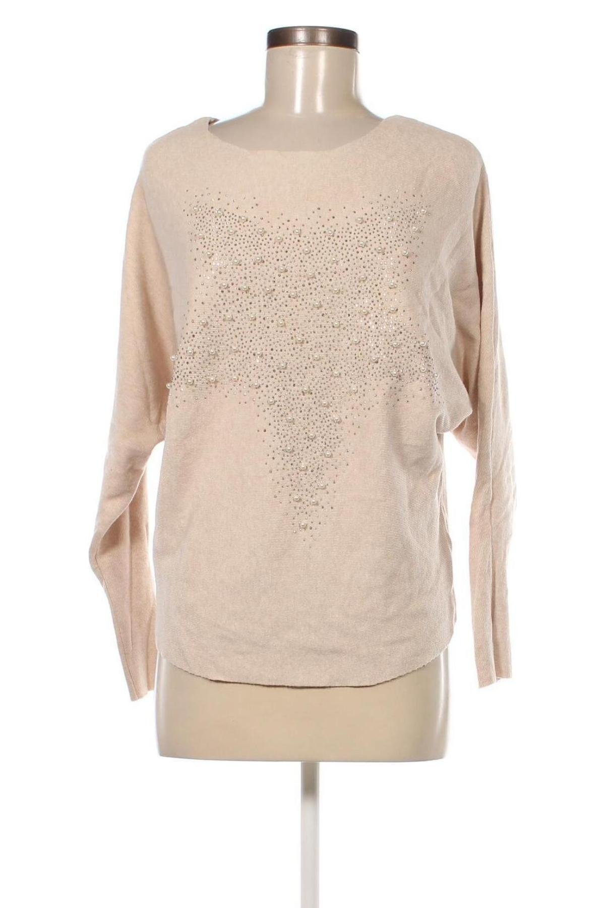 Damenpullover Creme Fraiche, Größe M, Farbe Beige, Preis € 5,14