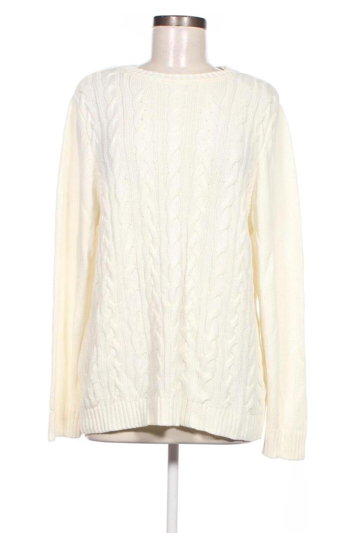 Γυναικείο πουλόβερ Defacto, Μέγεθος XXL, Χρώμα Λευκό, Τιμή 7,18 €