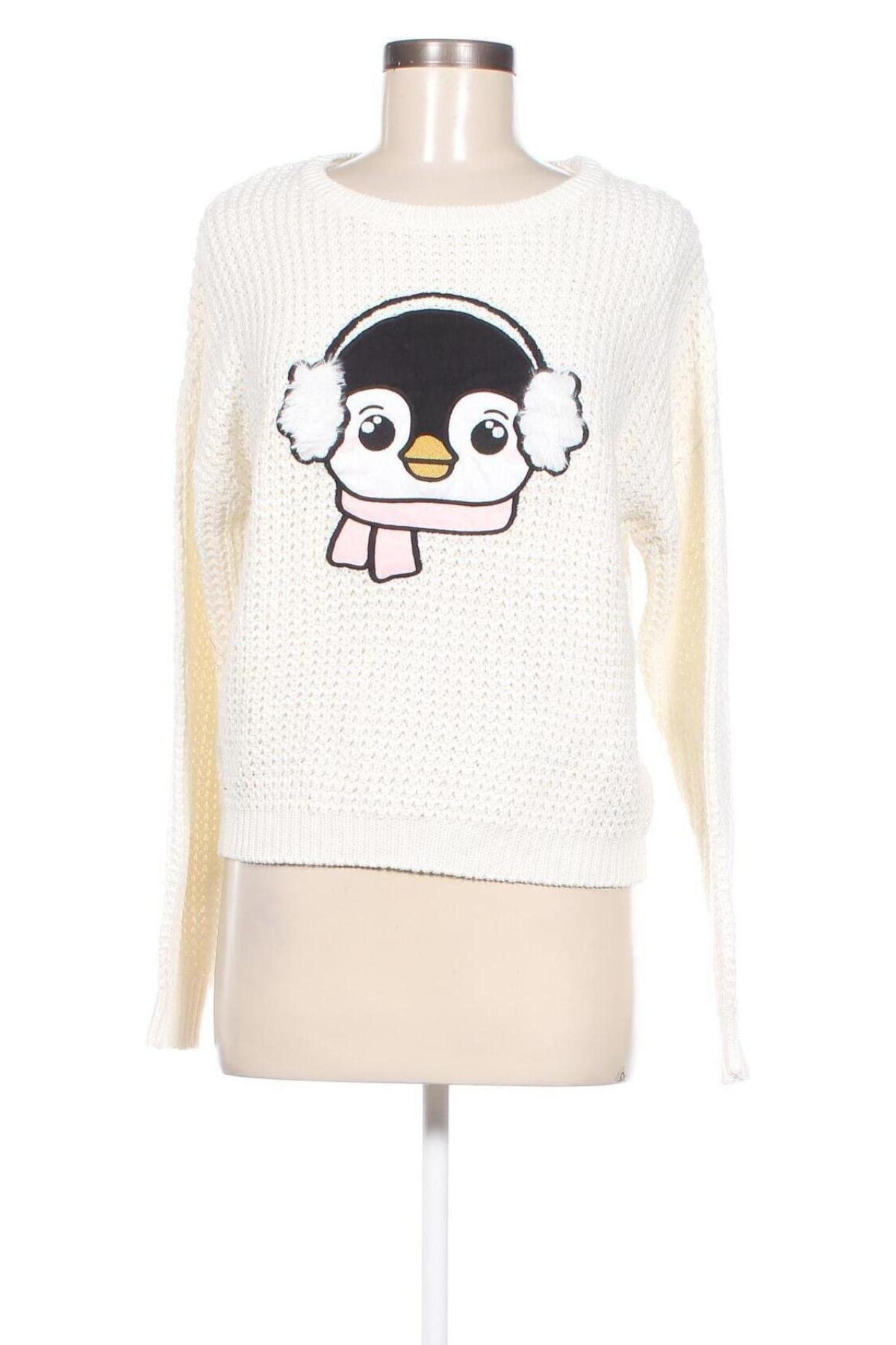 Дамски пуловер Fb Sister, Размер M, Цвят Бял, Цена 4,93 лв.