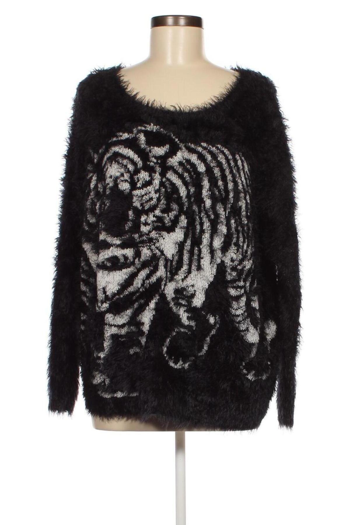 Γυναικείο πουλόβερ Free Quent, Μέγεθος L, Χρώμα Μαύρο, Τιμή 11,41 €