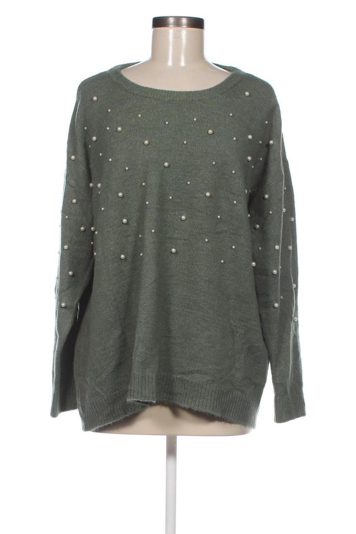 Дамски пуловер Gina, Размер XL, Цвят Зелен, Цена 29,00 лв.