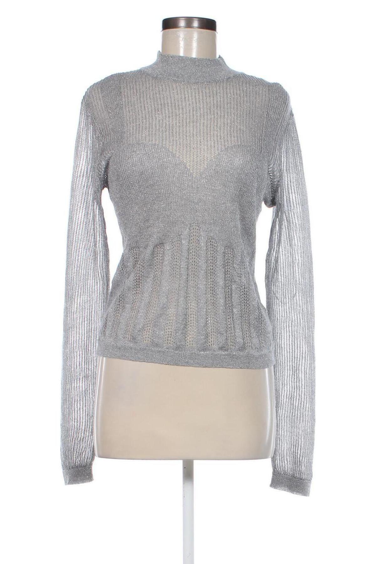 Дамски пуловер Guess, Размер XL, Цвят Сребрист, Цена 54,60 лв.