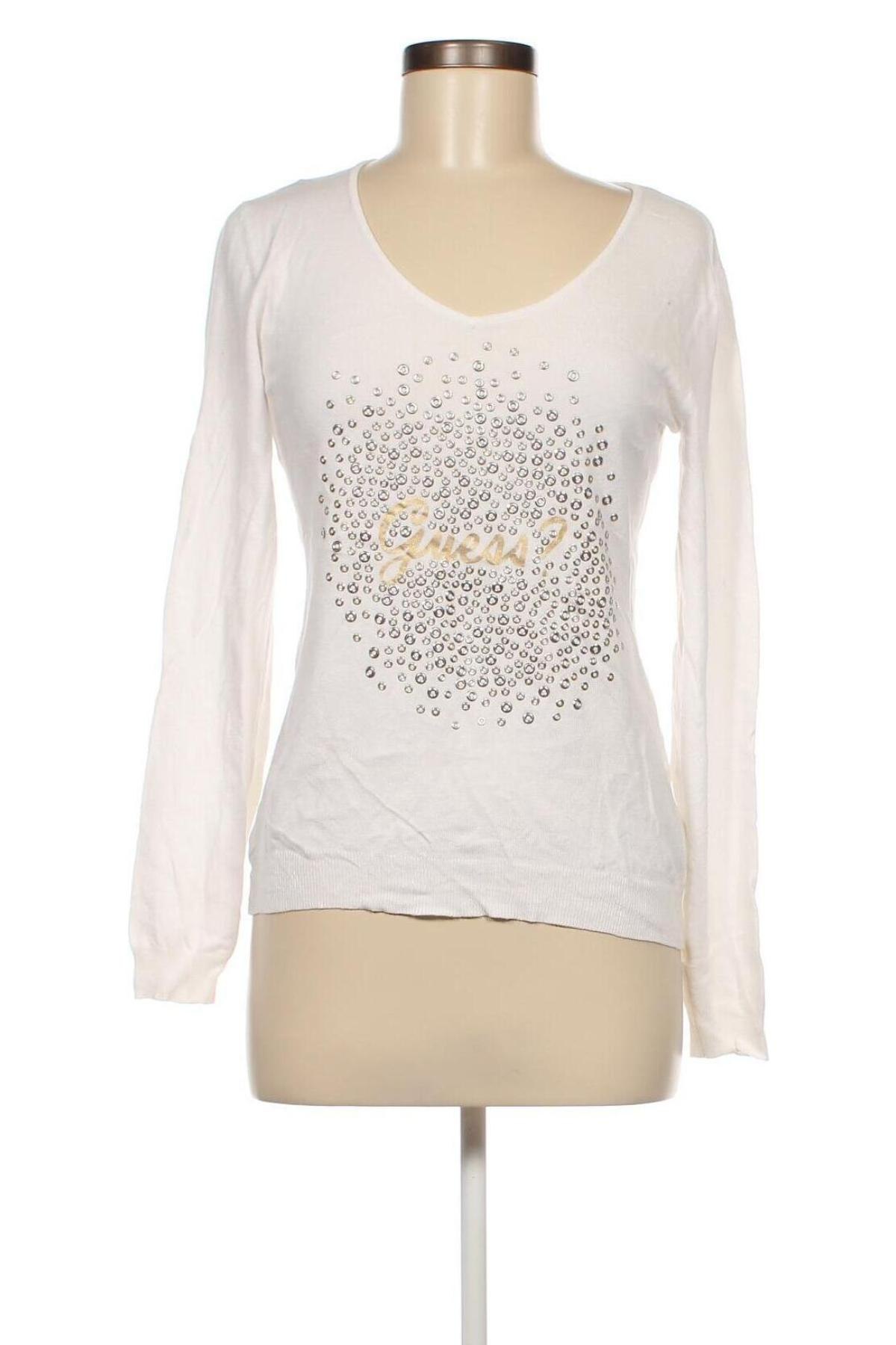 Γυναικείο πουλόβερ Guess, Μέγεθος M, Χρώμα Λευκό, Τιμή 15,56 €