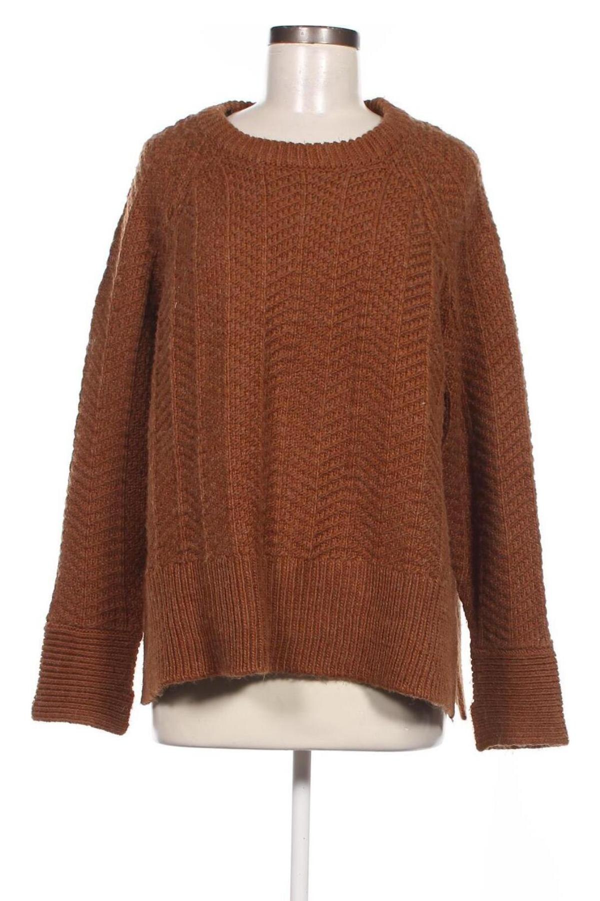 Дамски пуловер H&M, Размер L, Цвят Кафяв, Цена 9,57 лв.