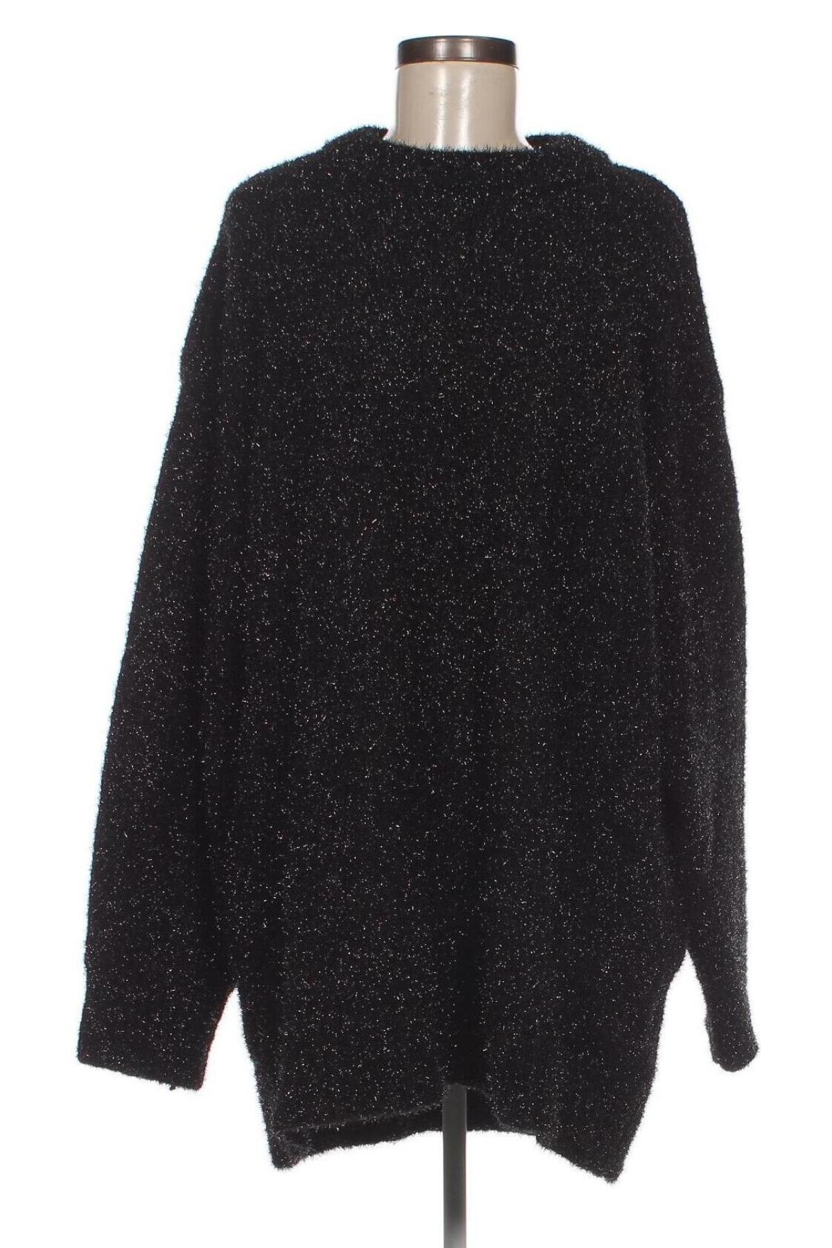 Дамски пуловер H&M, Размер 3XL, Цвят Черен, Цена 34,50 лв.