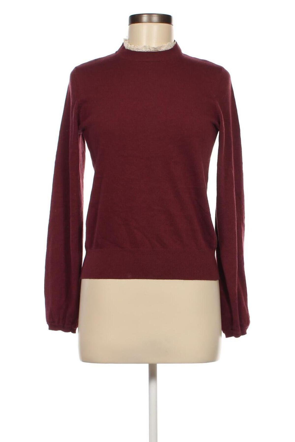 Дамски пуловер H&M Divided, Размер S, Цвят Червен, Цена 6,67 лв.