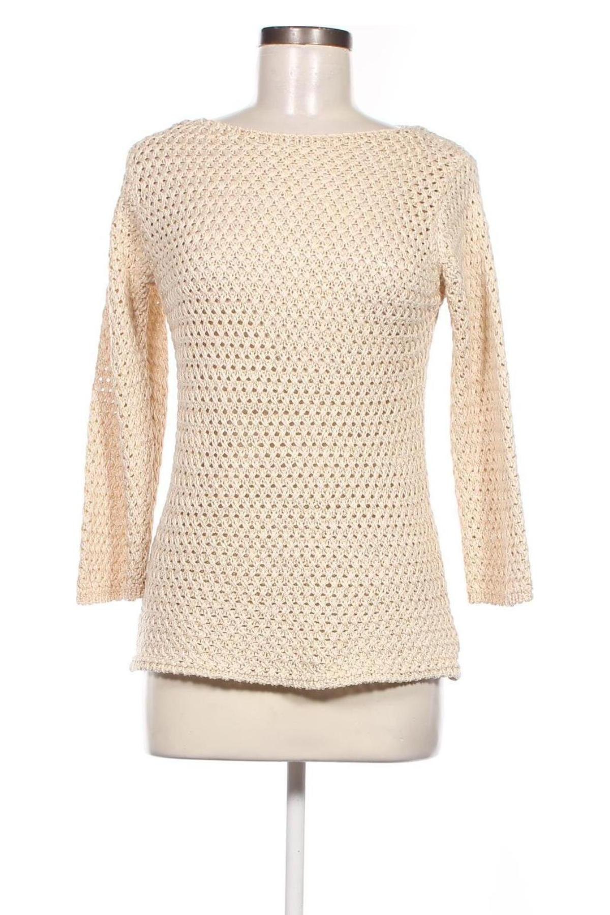 Дамски пуловер Hallhuber, Размер L, Цвят Екрю, Цена 18,60 лв.