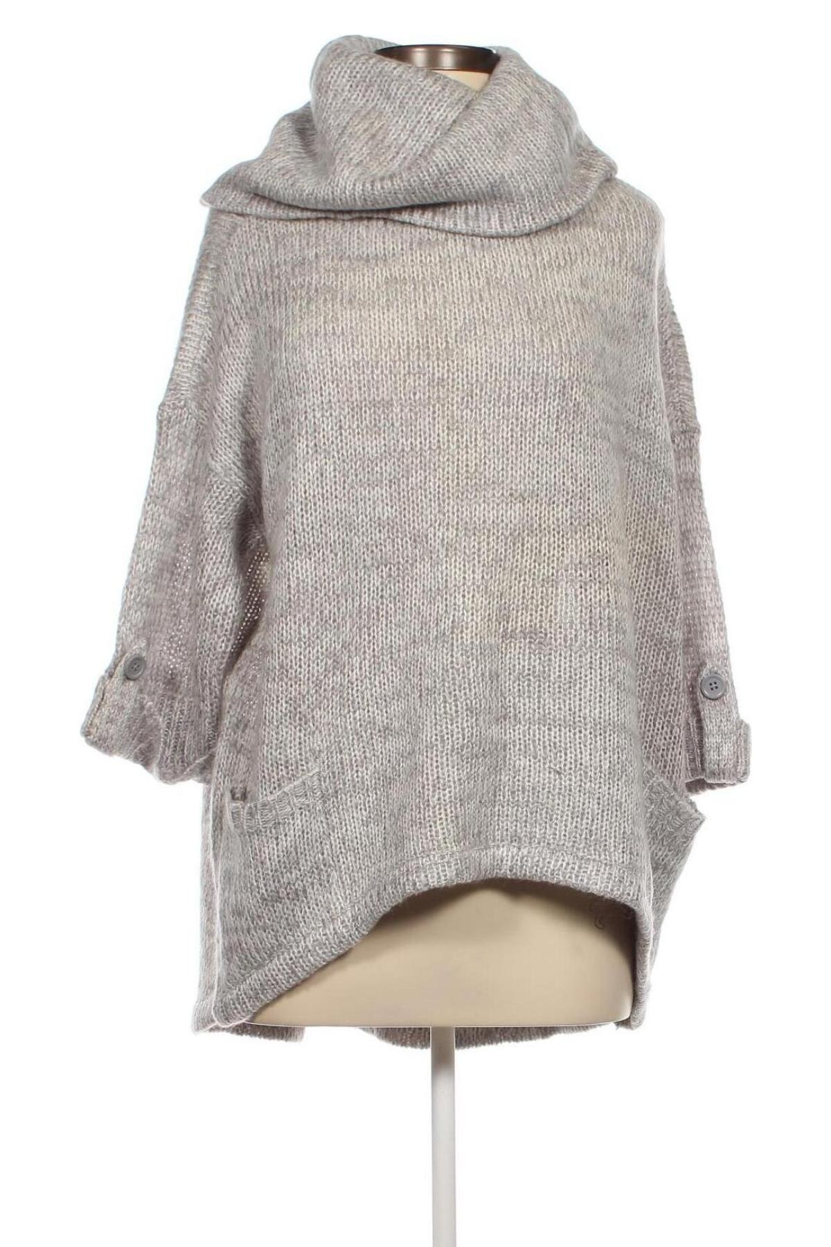 Γυναικείο πουλόβερ Janina, Μέγεθος L, Χρώμα Γκρί, Τιμή 4,31 €