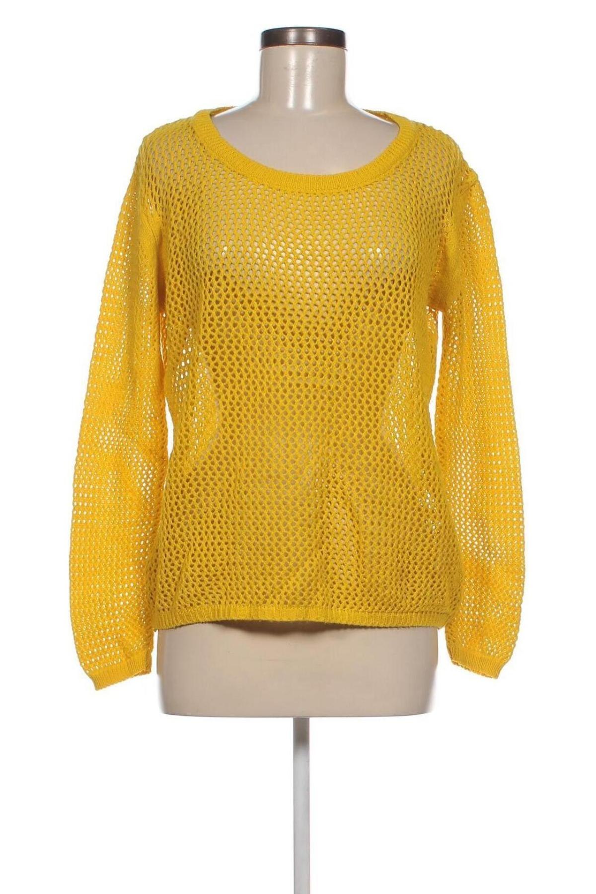 Дамски пуловер Janina, Размер M, Цвят Жълт, Цена 4,35 лв.