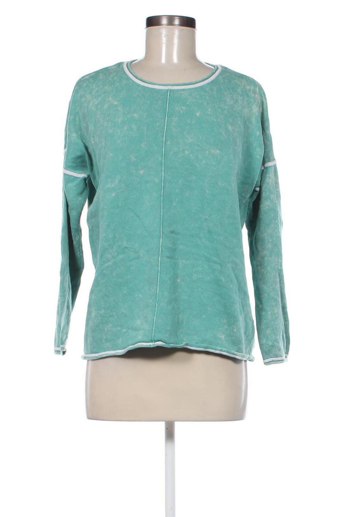 Дамски пуловер John Baner, Размер M, Цвят Зелен, Цена 8,41 лв.