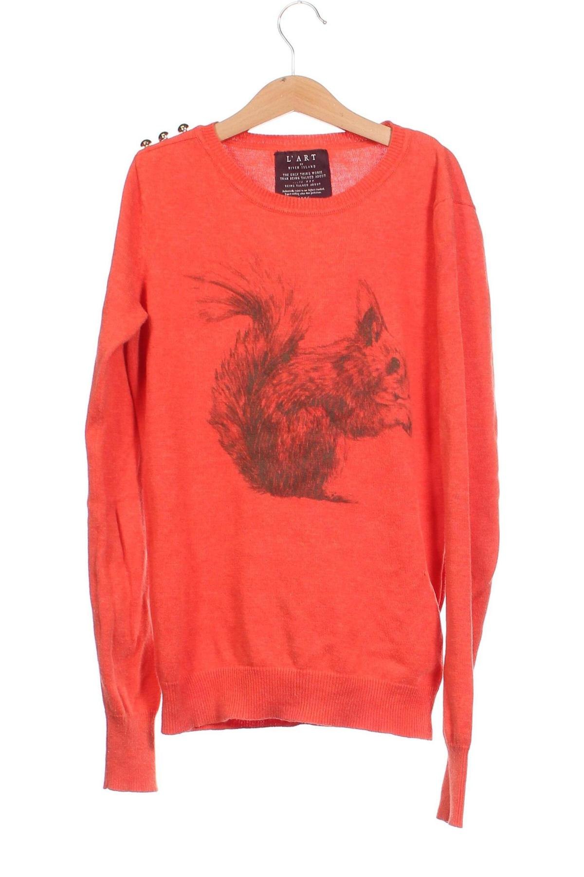 Γυναικείο πουλόβερ L'art De River Island, Μέγεθος XS, Χρώμα Κόκκινο, Τιμή 11,32 €