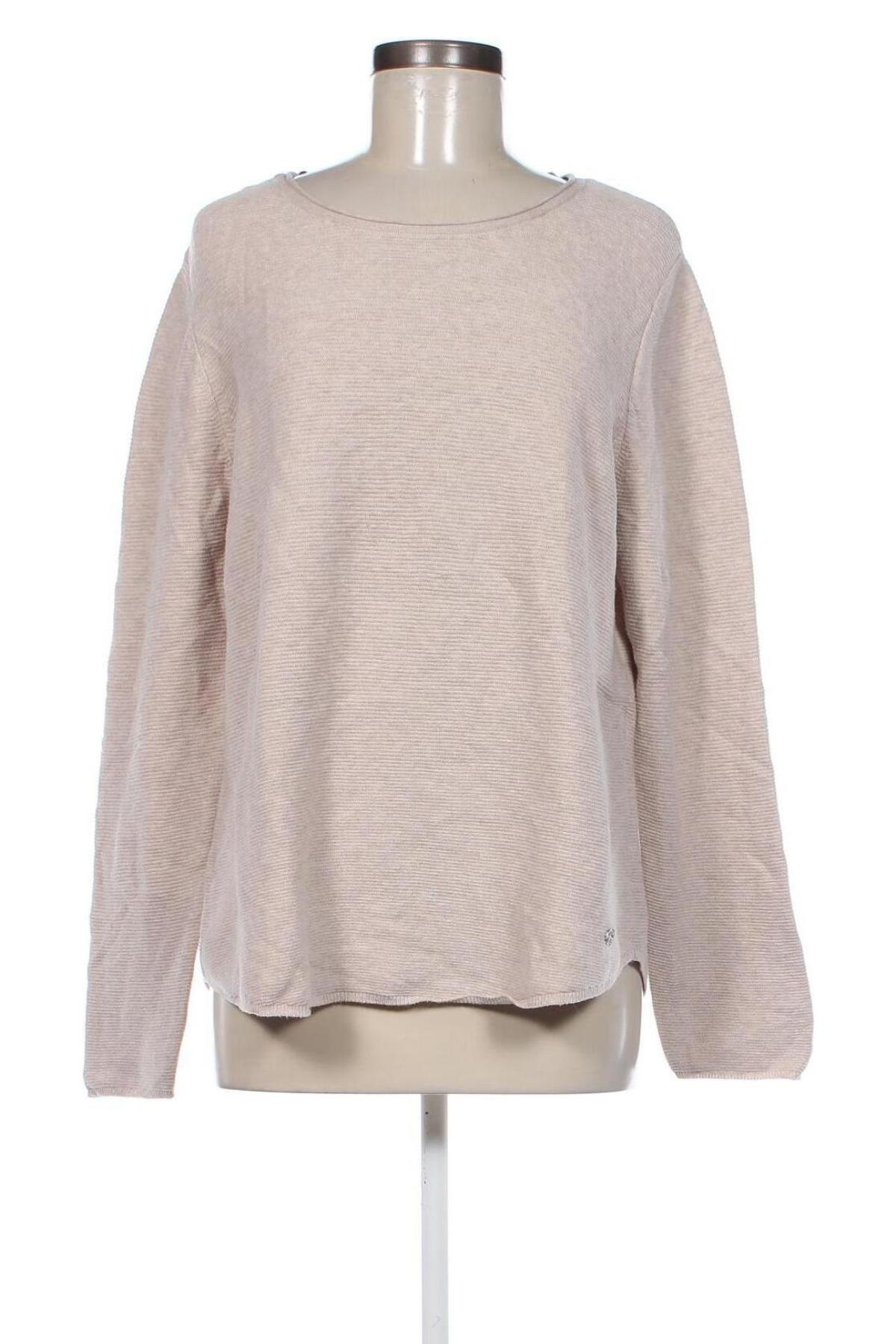 Γυναικείο πουλόβερ Lisa Tossa, Μέγεθος XL, Χρώμα  Μπέζ, Τιμή 10,14 €
