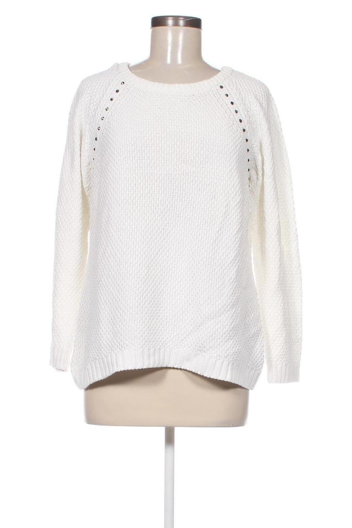 Γυναικείο πουλόβερ Monari, Μέγεθος L, Χρώμα Λευκό, Τιμή 19,18 €