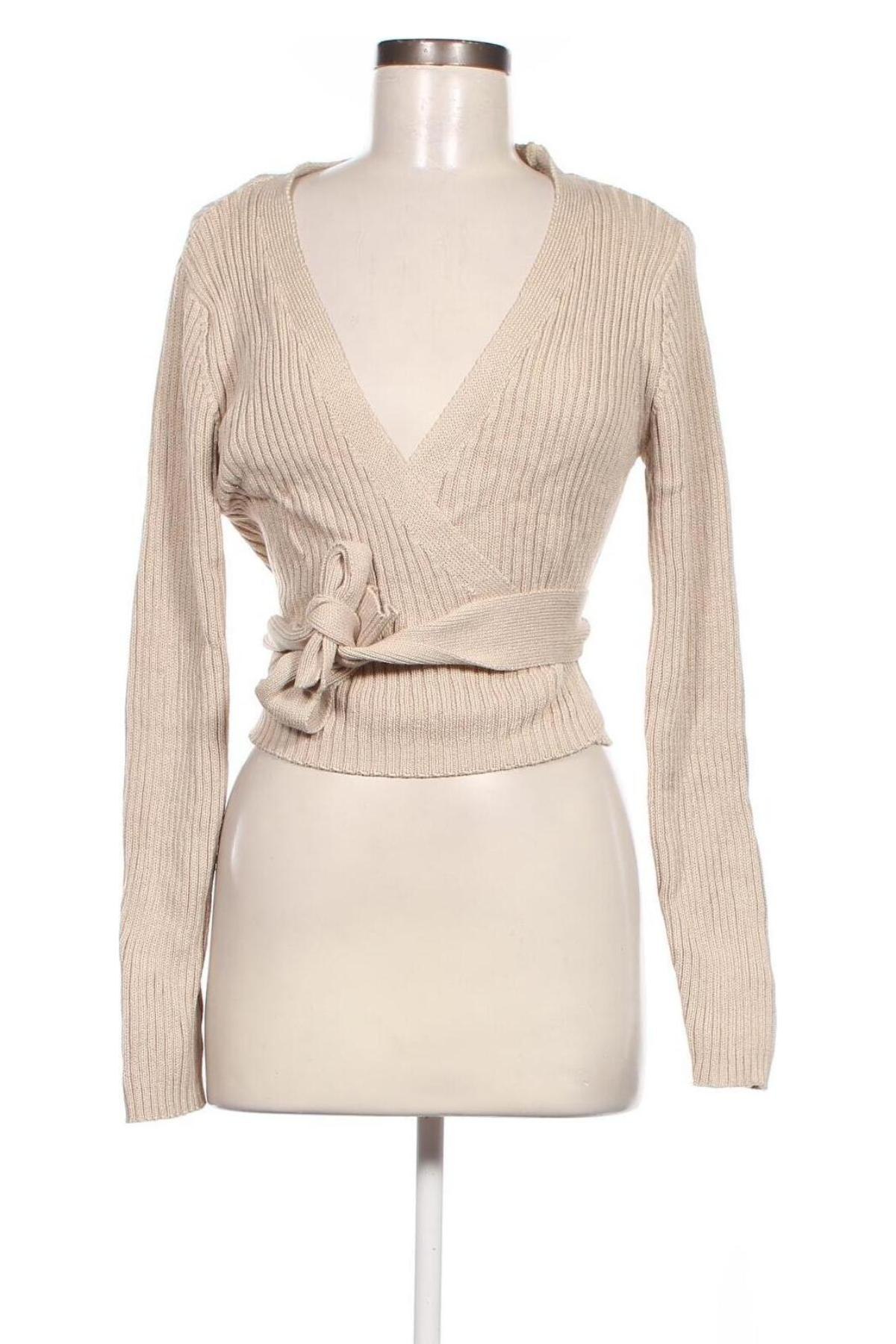 Γυναικείο πουλόβερ NA-KD, Μέγεθος L, Χρώμα  Μπέζ, Τιμή 8,37 €