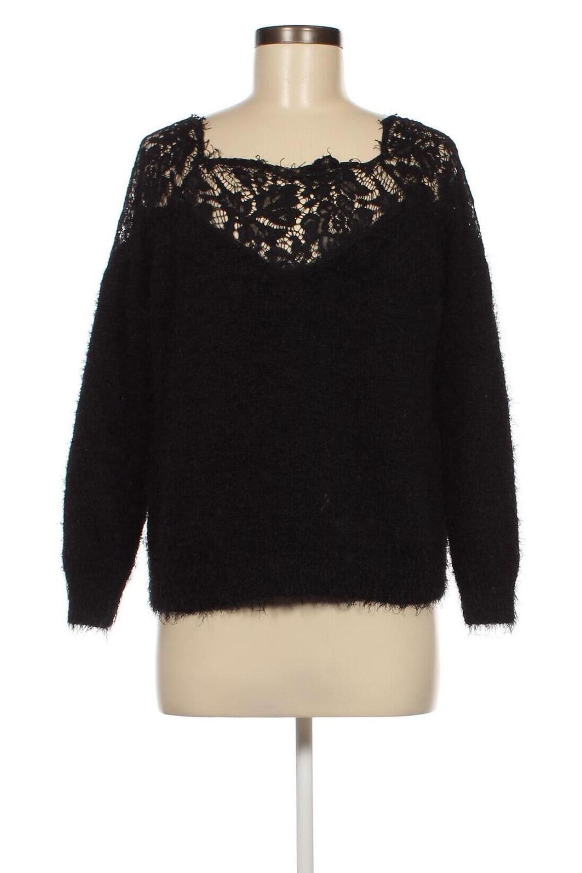 Дамски пуловер ONLY, Размер L, Цвят Черен, Цена 7,02 лв.