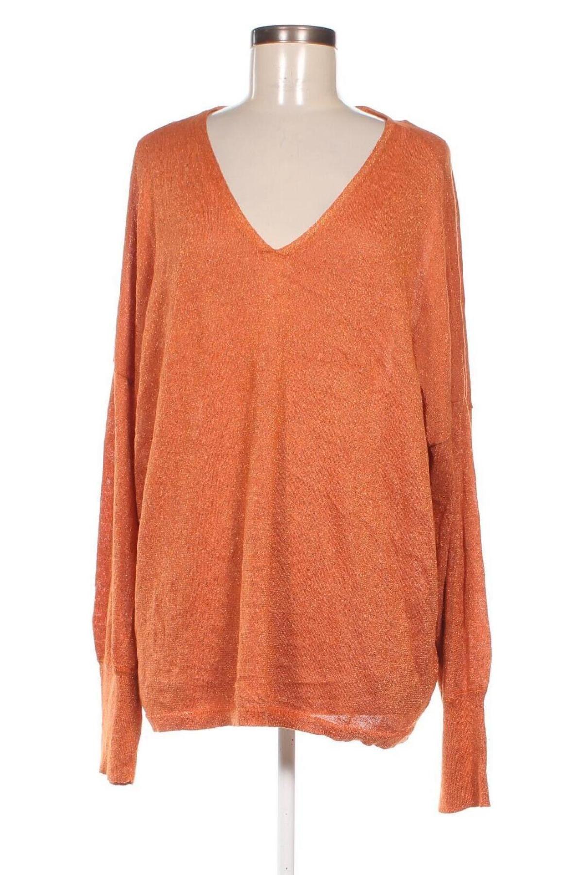 Damenpullover ONLY Carmakoma, Größe XXL, Farbe Orange, Preis 5,82 €