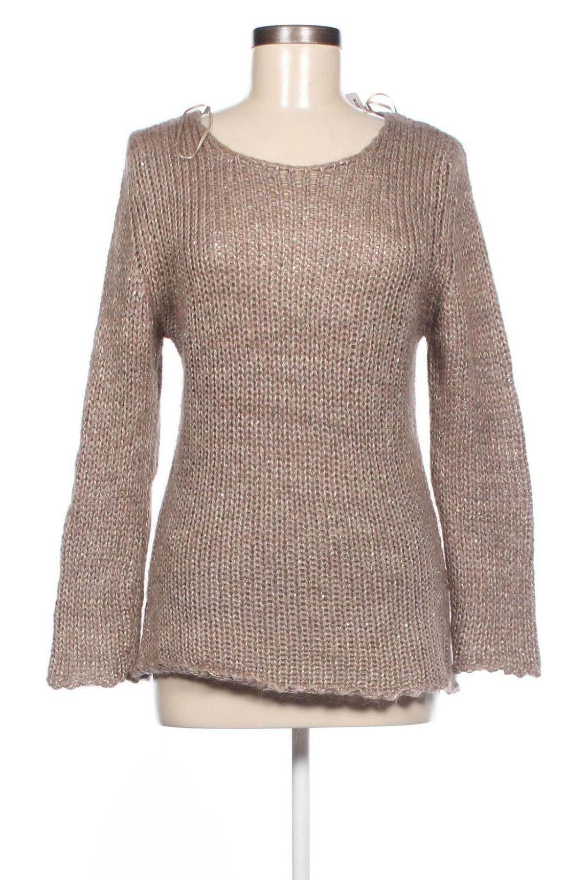 Дамски пуловер Rich & Royal, Размер M, Цвят Бежов, Цена 9,30 лв.