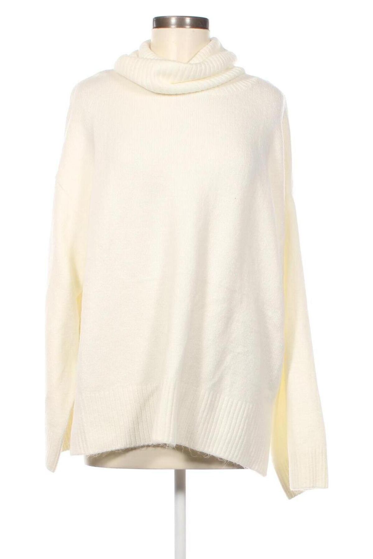 Дамски пуловер Sinsay, Размер XL, Цвят Бял, Цена 13,12 лв.