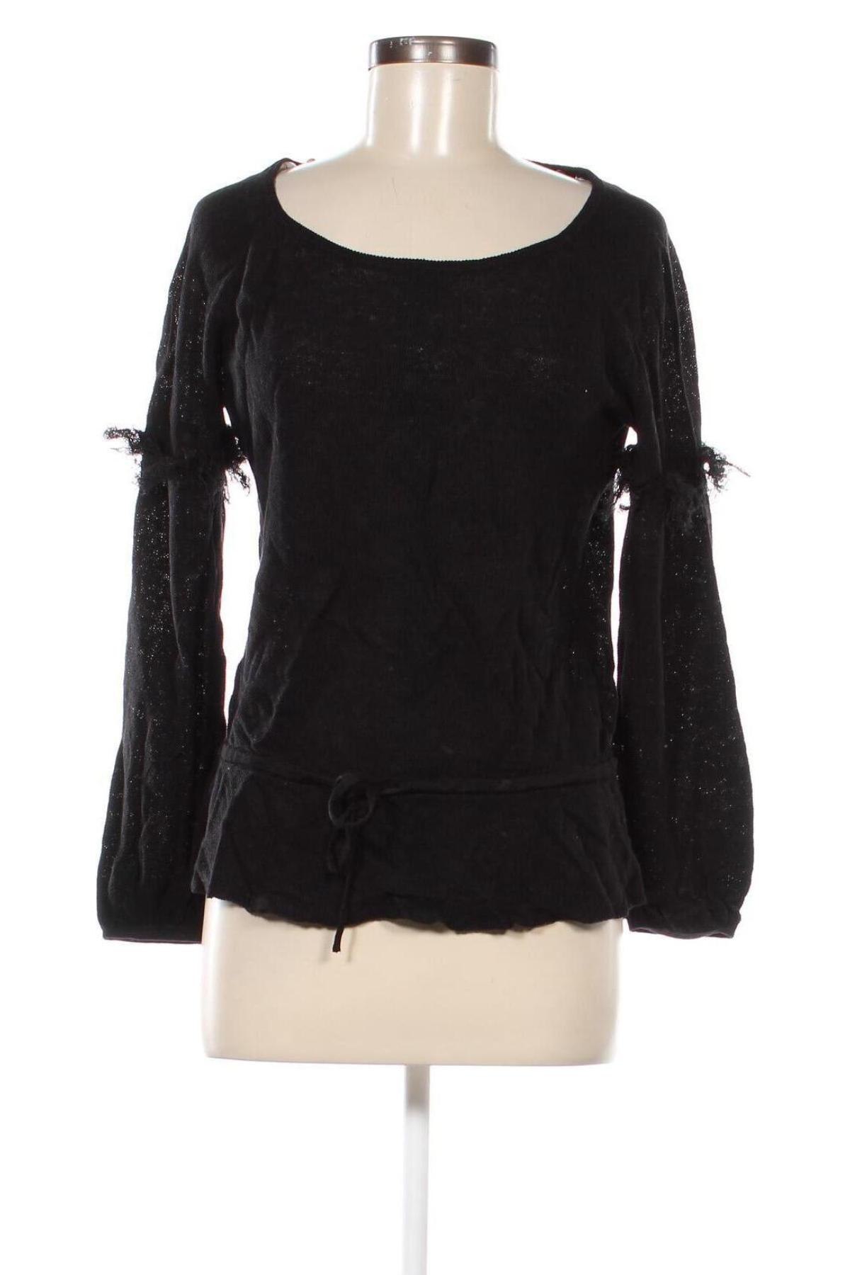 Γυναικείο πουλόβερ Stefanel, Μέγεθος L, Χρώμα Μαύρο, Τιμή 34,44 €