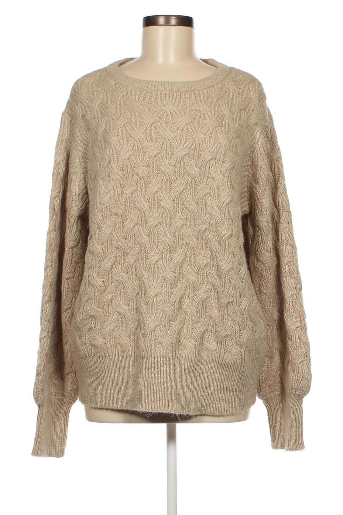 Γυναικείο πουλόβερ VRS Woman, Μέγεθος L, Χρώμα  Μπέζ, Τιμή 7,18 €