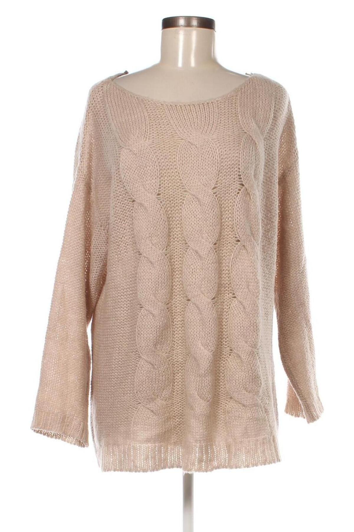 Дамски пуловер Via Appia, Размер XL, Цвят Бежов, Цена 20,09 лв.