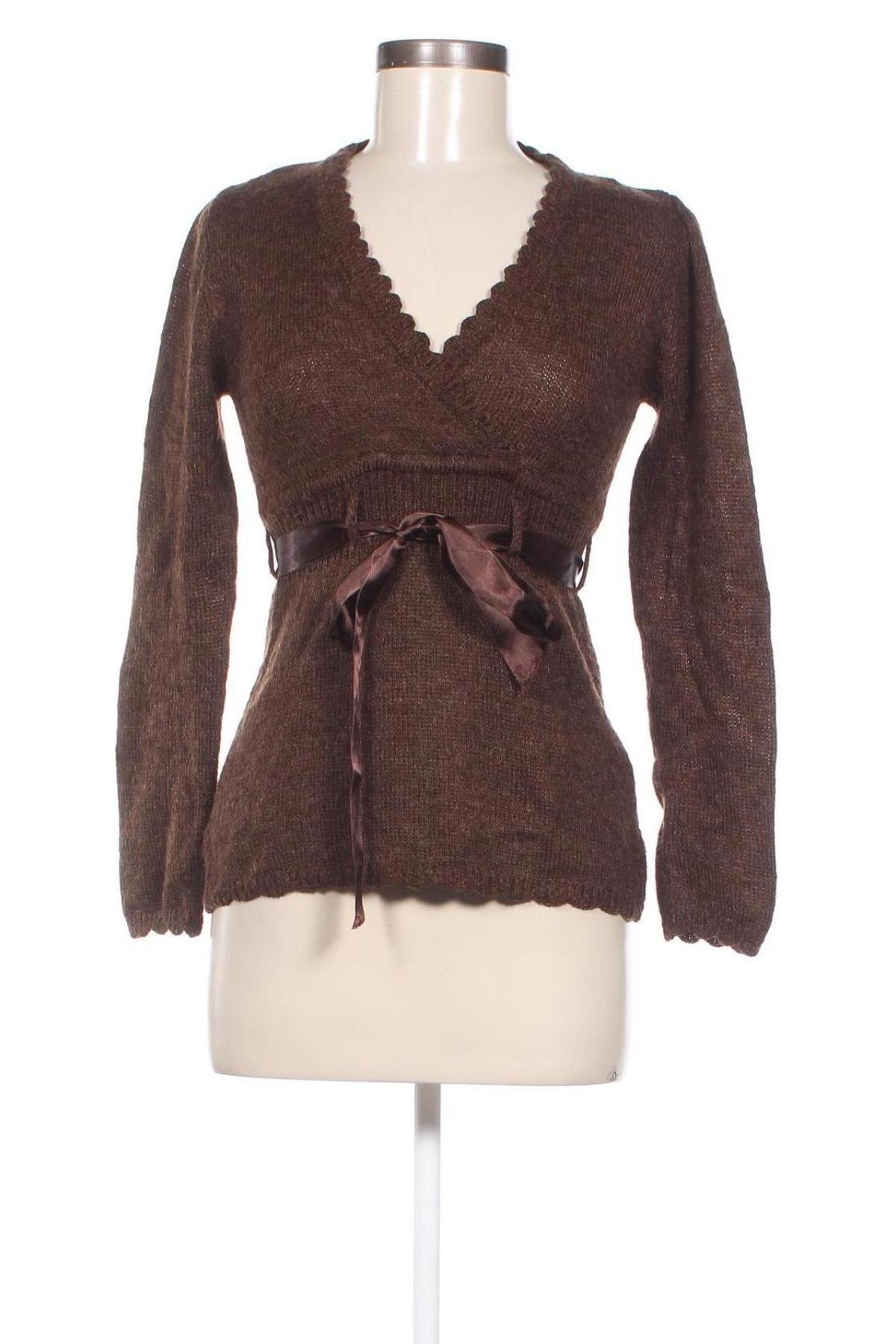Дамски пуловер Vitrin, Размер XS, Цвят Кафяв, Цена 8,36 лв.