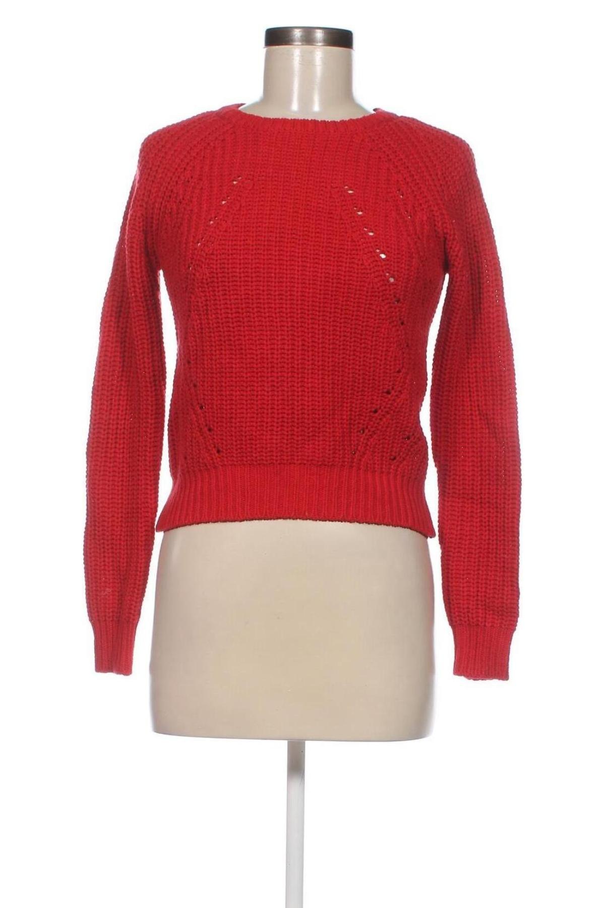 Дамски пуловер Wow, Размер XS, Цвят Червен, Цена 8,74 лв.
